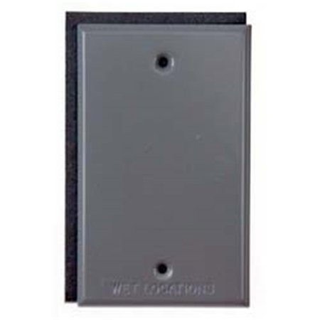 HUBBEL ELECTRIC RACO Hubbel Electric Raco Gray Single Gang Blank Switch Plate Cover  5173-0 5173-0